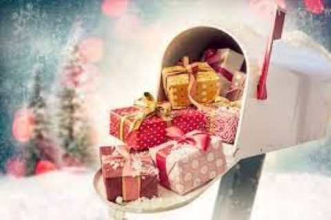 mailbox full of gifts